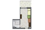 Etagenwohnung Stralsund Langendorfer Berg - 1 Zimmer, 38 m&sup2;, 366&euro; | Angebot:16377650